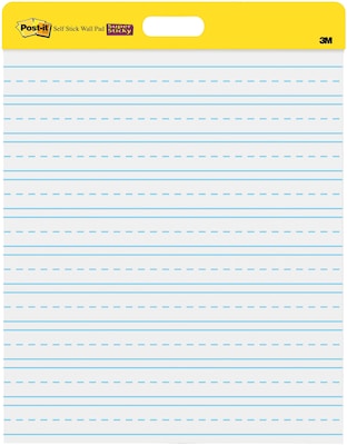 3 Pads Post-it Super Sticky Tabletop Easel Pad 20 x 23 White, 20 Sheets/ Pad