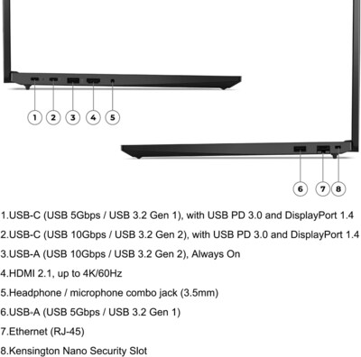 Lenovo ThinkPad E16 G2 16" AI Laptop, Intel Core Ultra 5 125U, 16GB RAM, 1TB SSD, Windows 11 Pro (21MAS0BV00)