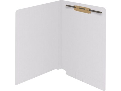 Medical Arts Press Reinforced End Tab File Folder, Straight Cut, Letter-Size, White, 50/Box (S-01501-WHT)
