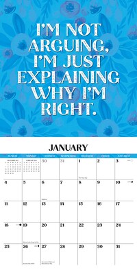 2026 Willow Creek Make Every Day Your Bitch 12" x 12" Monthly Wall Calendar (51863)
