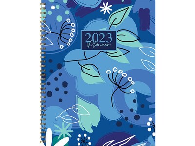 2023 TF Publishing Blue & Berries 9 x 11 Weekly & Monthly Planner, Multicolor (LWM-23-9724)