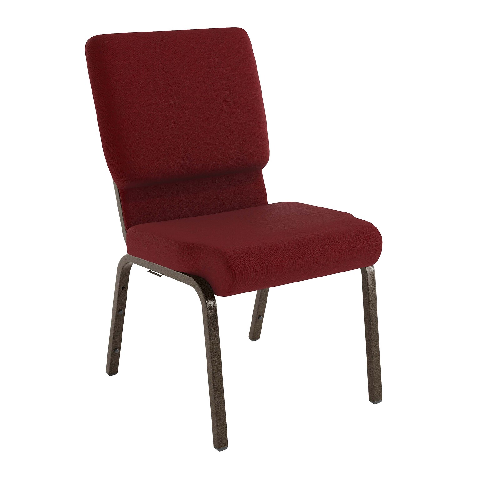 Flash Furniture HERCULES Series Fabric Stacking Church Chair, Burgundy/Gold Vein Frame (XCH60096BY)