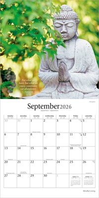 2026 Brush Dance Mindful Living 12" x 12" Monthly Wall Calendar (9798330706549)