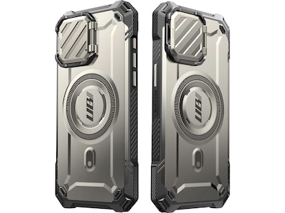 SUPCASE Unicorn Beetle MAG XT Rugged Case for iPhone 15 Pro, Shock-Absorbing, Titan Gray