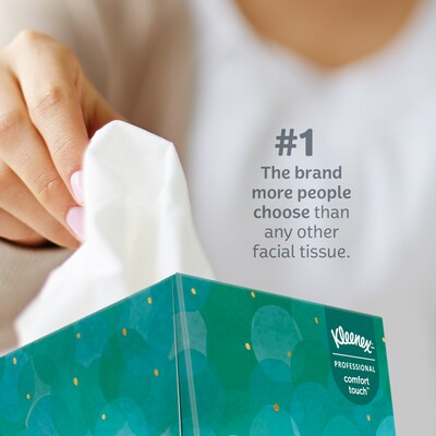 Kleenex Boutique Standard Facial Tissue, 2-Ply, 90 Sheets/Box, 36 Boxes/Pack (21270)