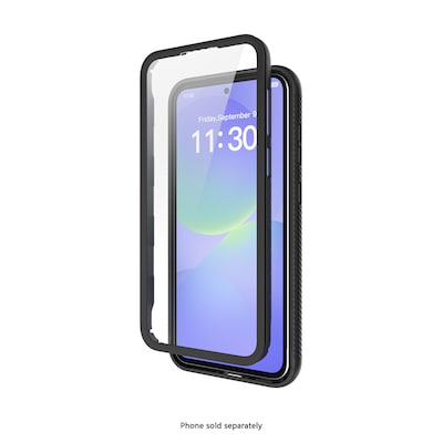 SaharaCase Raider Series Phone Case for Samsung Galaxy A37, Shock Absorbing, Clear/Black (CP01106)