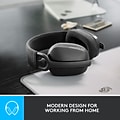 Logitech Zone Vibe 100 Wireless Noise Canceling Bluetooth Headset, Graphite (981-001256)