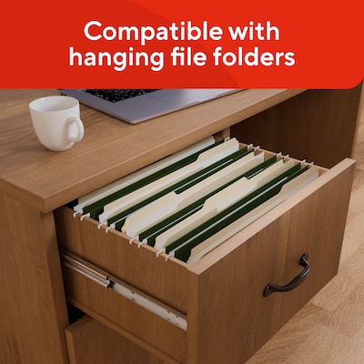 Staples File Folders, Legal Size, 1/3-Cut Tabs, Assorted Positions, Manila, Durable Paper Stock, 50/Pack