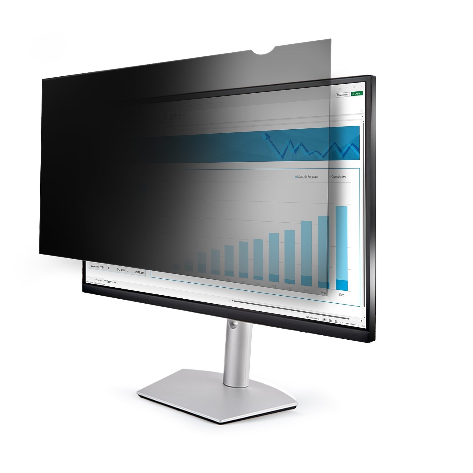 StarTech Anti-Glare Privacy Filter & Screen Protector for 24 Widescreen Monitor (16:9) (PRIVSCNMON24)