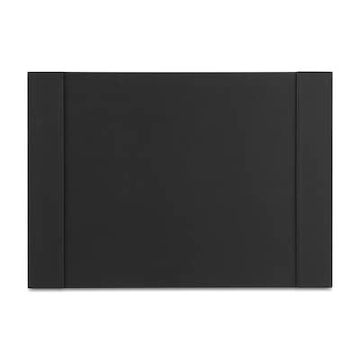 Staples Refillable Faux leather Desk Pad with Side Rail, 24 x 17, Black (ST45058-CC)