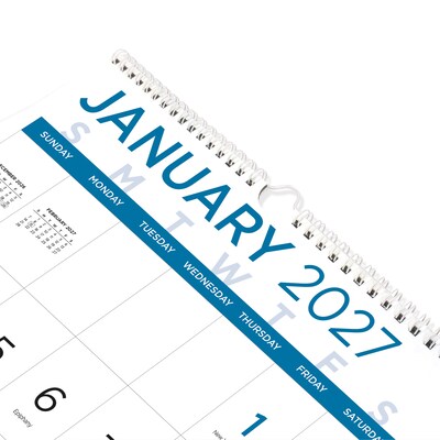 2027 Blueline Large Print 12 x 17 Monthly Wall Calendar (C173106-27)