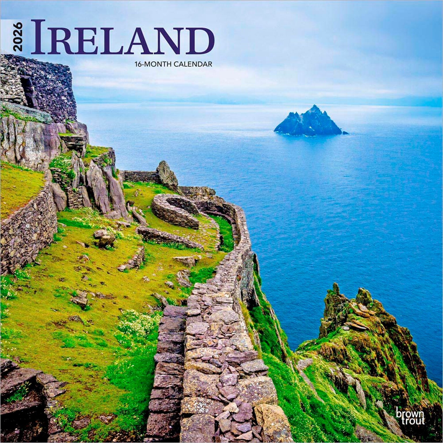 2026 BrownTrout Ireland 12 x 12 Monthly Wall Calendar (9798330703937)
