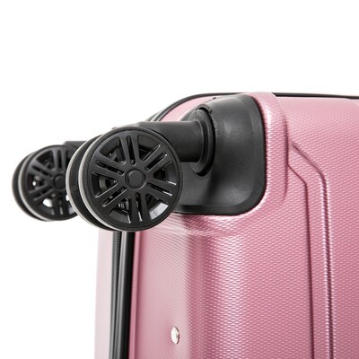 InUSA Trend 20" Hardside Carry-On Suitcase, 4-Wheeled Spinner, TSA Checkpoint Friendly, Rose Gold (IUTRE00S-ROS)