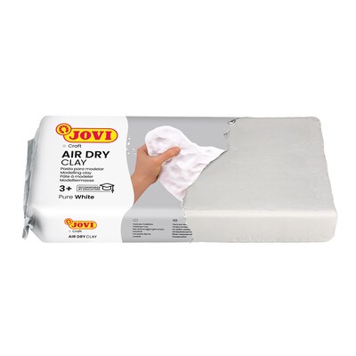 JOVI Air Dry Clay, White, 1.1lb Bar, Pack of 3 (JOV85-3)