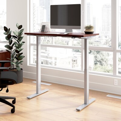Bush Business Furniture Move 60 Series 48W Electric Height Adjustable Standing Desk, Hansen Cherry