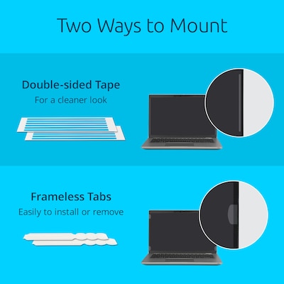 Kensington High Clarity Anti-Reflective Blue Light Filter & Privacy Screen Filter for 15.6" Laptops (16:10) (HC156A1610A)