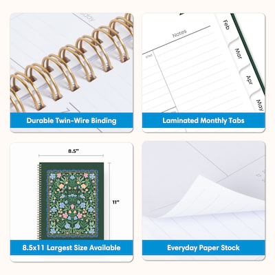 2027 Blue Sky 8.5" x 11" Weekly & Monthly Planner, Parnissa (159912)