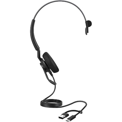 Jabra Engage 40 Noise Canceling Mono Computer On Ear Headset, USB-C, MS Certified (4093-413-269-01)