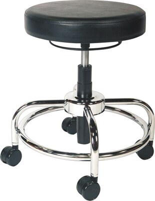 Alera® Height-Adjustable Utility Stool, Black