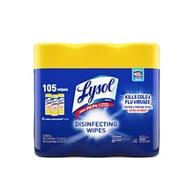 Lysol Disinfecting Wipes, Lemon and Lime Blossom, 35 Wipes/Canister, 3 Canisters/Pack (1920082159)