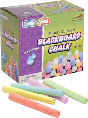 Chenille Kraft School Chalk, Assorted, 60/Box (CK-1761)