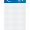 Quill Brand® Self-Stick Grid Style Easel Pad, 25 x 30, White, 30 Sheets/Pad, 6 Pads/Carton (720448B)