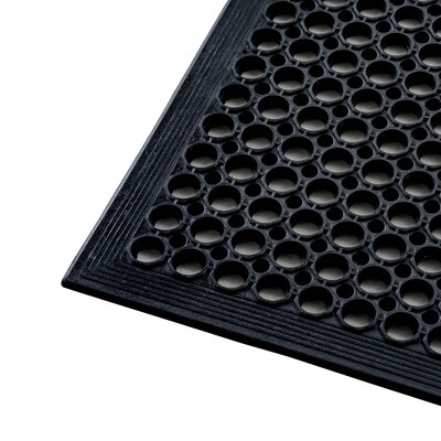 Floortex Doortex Open-Top Anti-Fatigue Mat, 60 x 40, Black (NREMFLRU0106)