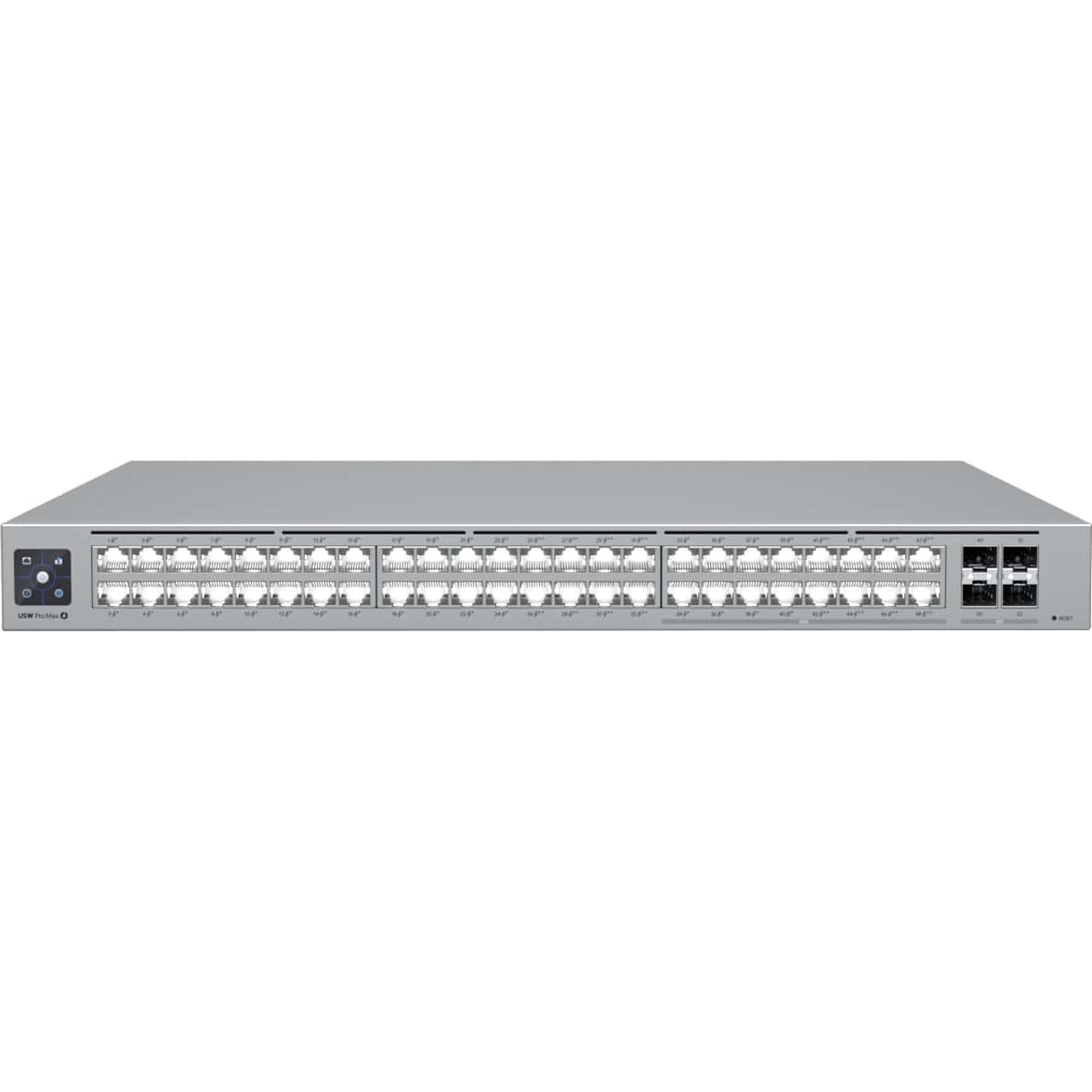 Ubiquiti UniFi Pro Max 48-Port Gigabit Ethernet PoE Managed Switch, Silver (USW-PRO-MAX-48-POE)