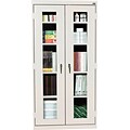 Sandusky® Steel Clear View Storage Cabinet; 72Hx36Wx18D, Dove Grey