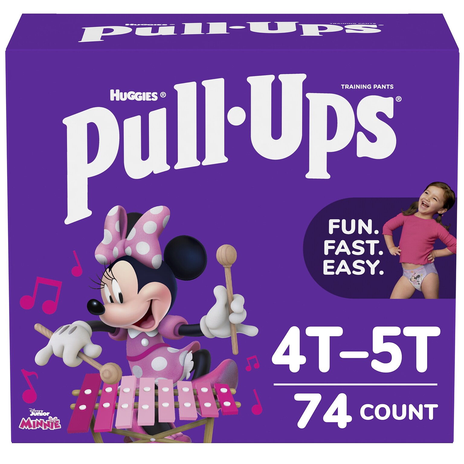 Pull-Ups Potty Training Pants, Girls 4T-5T, 74 CT (45272)