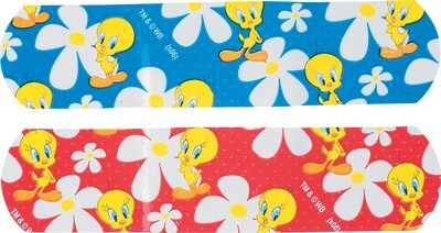 Tweety® Red & Blue Adhesive Bandages; 100 PCS