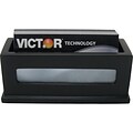 Victor® Wooden Desktop Business Card Holder; Midnight Black