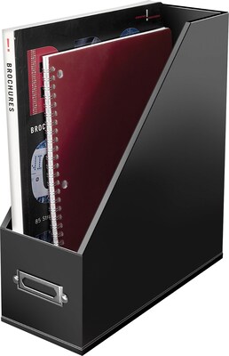 Victor® Wooden Desktop Magazine Holder; Midnight Black