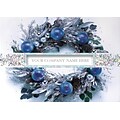 Holiday Expressions® Holiday Cards; Icy Blue Wreath, Gummed Envelopes