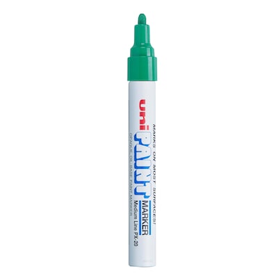 Uni Paint Marker, Bullet Point, Green, Dozen (63604DZ)