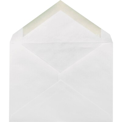 Quill Brand Gummed A2 Invitation Envelope, 4 3/8 x 5 3/4, White, 250/Box (NULL)