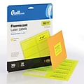 Quill Brand® Colored Address Labels, 2 x 4, Fluorescent Yellow, 300 Labels (730984)