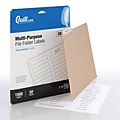 Quill Brand® Laser/Inkjet File Folder Labels, 2/3 x 3-7/16, White, 30 Labels/Sheet, 50 Sheets/Box (Comparable to Avery 8366)