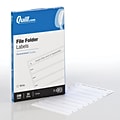 Quill Brand® Multipurpose File Folder Labels, 19/32 x 3-1/2, White, 8 Labels/Sheet, 31 Sheets/Pack (733813)