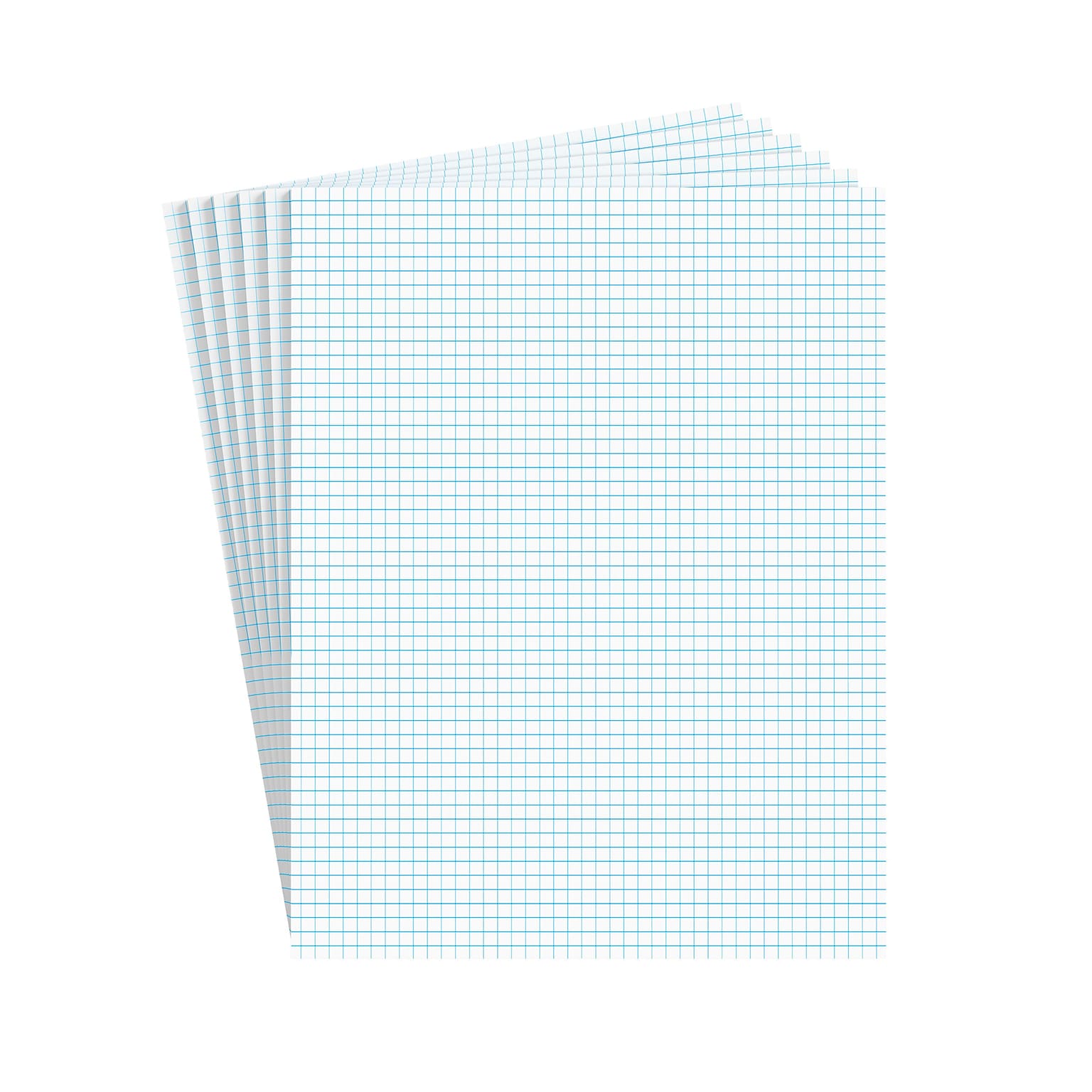 Staples® Notepads, 8.5 x 11, Graph Ruled, White, 50 Sheets/Pad, 6 Pads/Pack (ST57332)