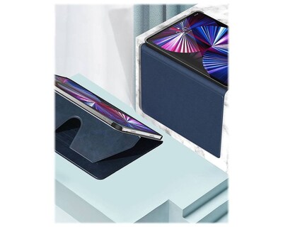SaharaCase Multi-Angle Folio Case for iPad Pro 11" (2nd, 3rd, 4th Gen 2020-2022) (M2 2024/M3 2025), Dark Blue (TB00007)