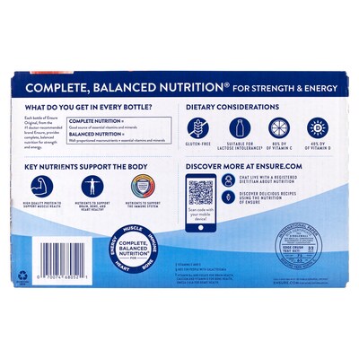 Ensure Original Strawberry Nutrition Shake, 8 oz., 24/Pack (220-02617)