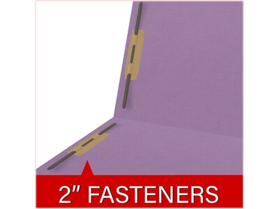 Medical Arts Press Reinforced End Tab File Folder, Straight Cut, Letter-Size, Lavender, 250/Carton (S-01602-LAV-B)