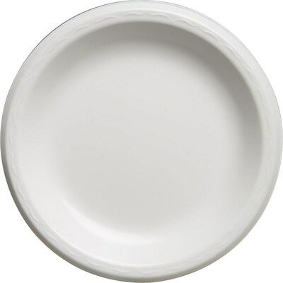 Genpak® LAM09 Laminated Plate; 8.88(Dia), White, 500/Pack