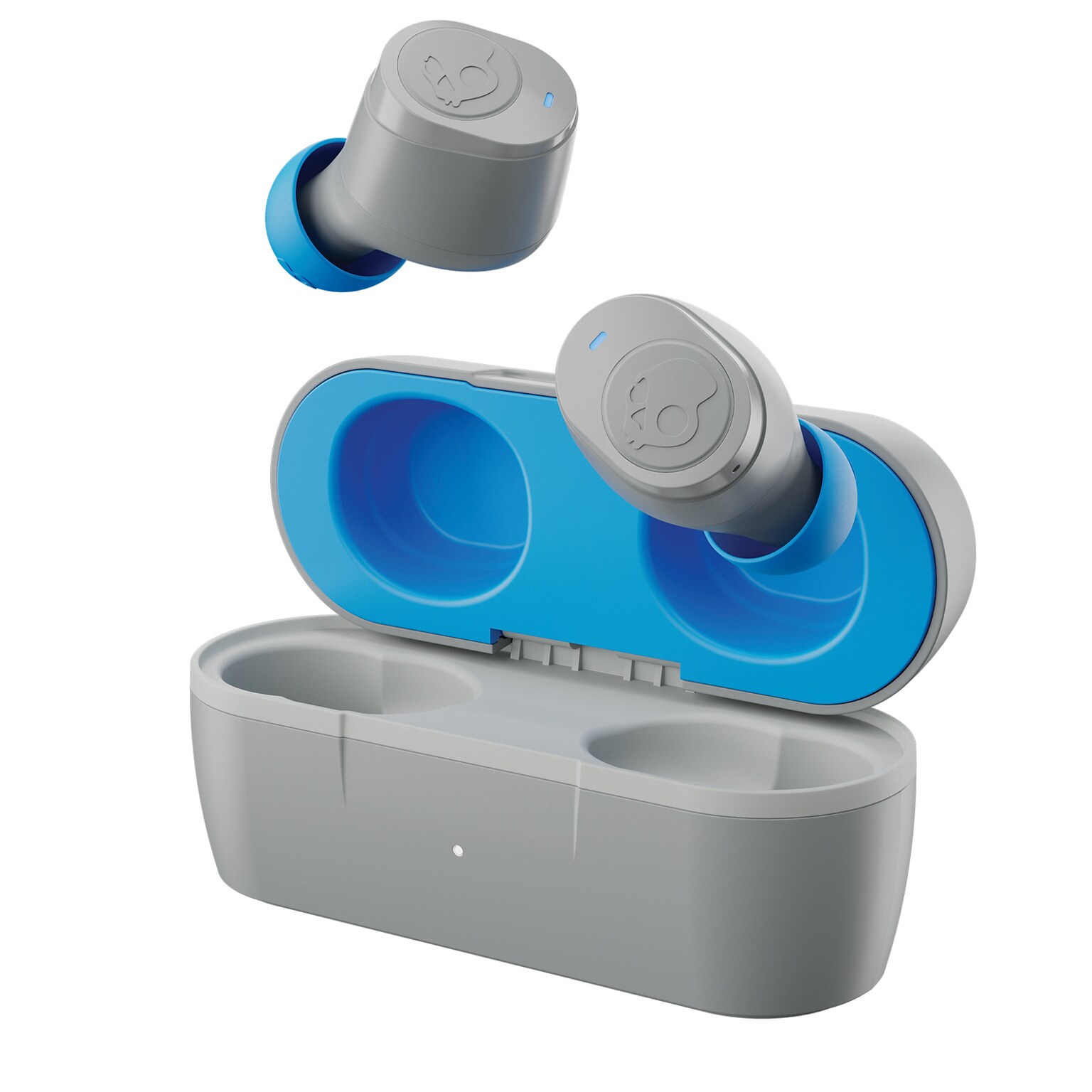 Skullcandy Jib True 2 Wireless In-Ear Stereo Earbuds, Bluetooth, Light Gray/Blue (S1JTW-P948)