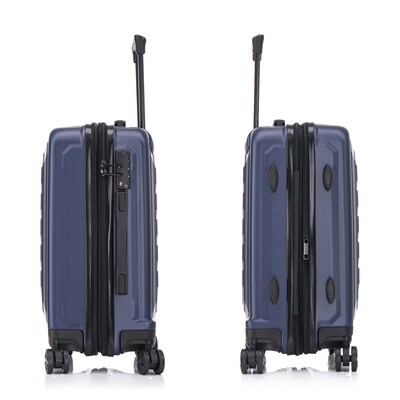US Army FOX PRO 20" Hardside Suitcase, 4-Wheeled Spinner, TSA Checkpoint Friendly, Navy Blue (USLFPRO00S-BLU)