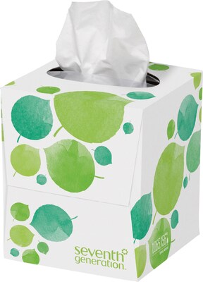 Seventh Generation100%  Recycled Facial Tissue, 2-Ply, 85 Sheets/Box, 36 Boxes/Carton