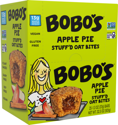 Bobos Stuffd Gluten-Free Apple Pie Oat Bites, 1.3 oz., 25 Bites/Box (SL121-25)