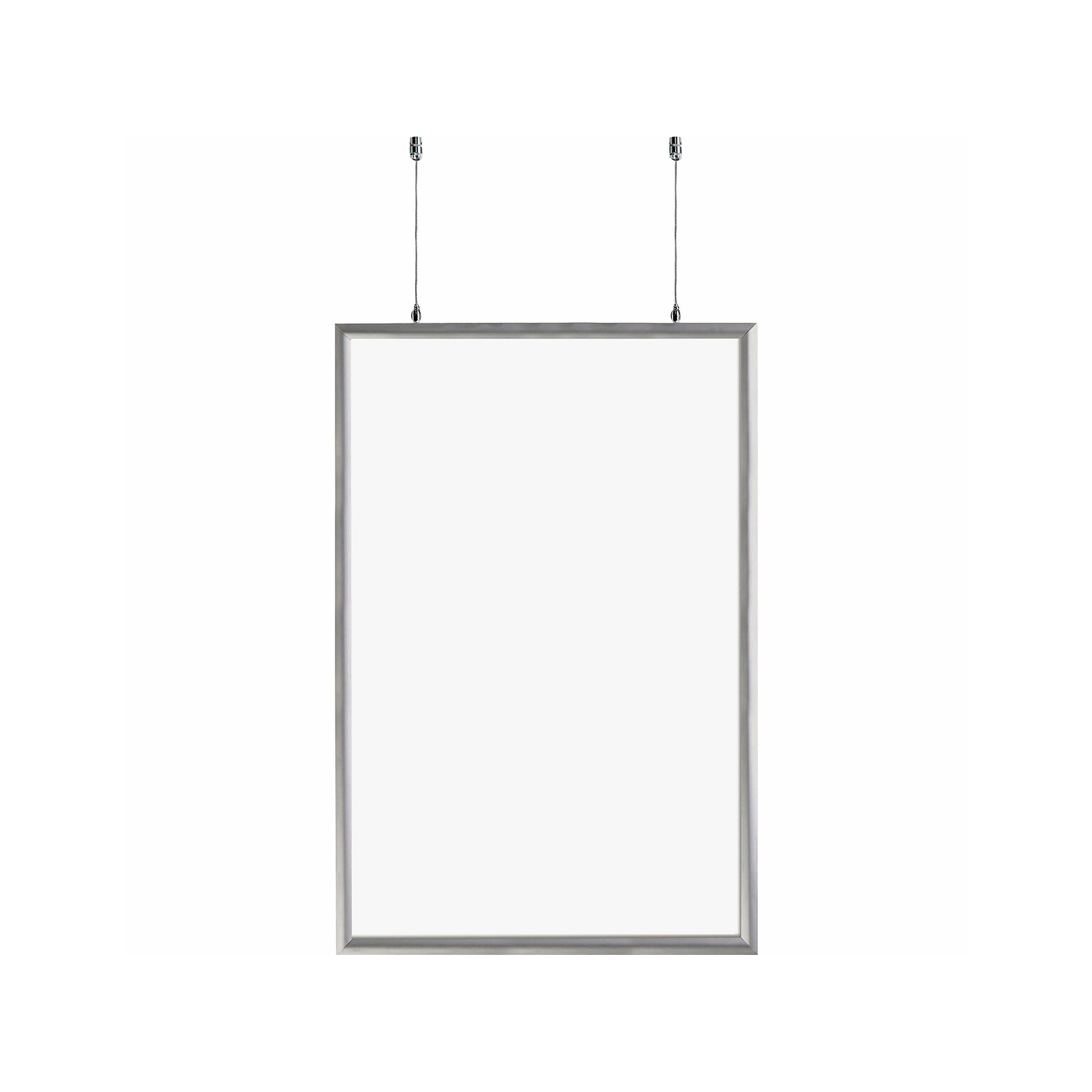 Azar Poster Holder, 24 x 36, Ceiling, Silver Aluminum (300416)