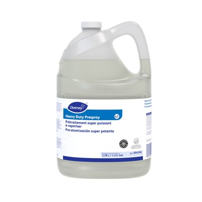 Diversey Heavy Duty Prespray Carpet Cleaner Liquid, Fresh Fruity, 128 fl. oz., 4/Carton (904266)